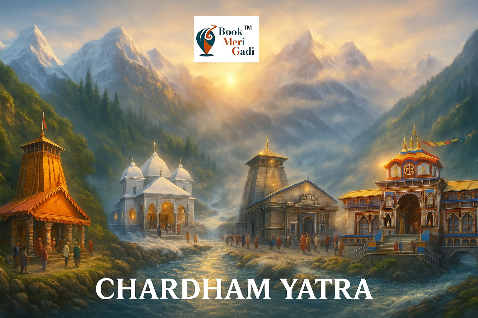 Haridwar, Rishikesh, Dehradun to Affordable(Deluxe) CharDhamYatra with Tungnath (10 Days) 2026 ( Private Yatra - Personal Vehicle & Personal Rooms )